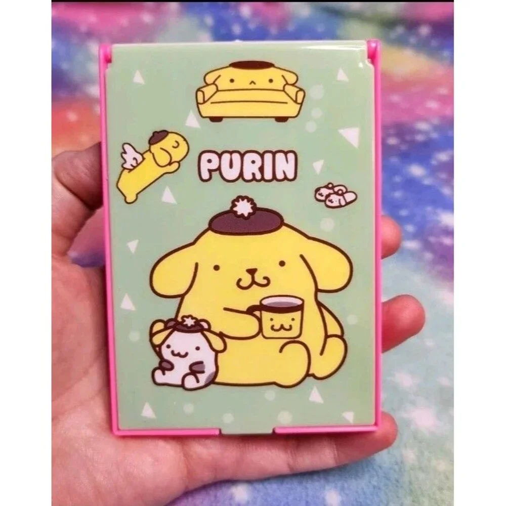 Boda Pom Pom Purin Compact Mirror & Comb Sanrio Hello Kitty Kawaii Beauty Travel